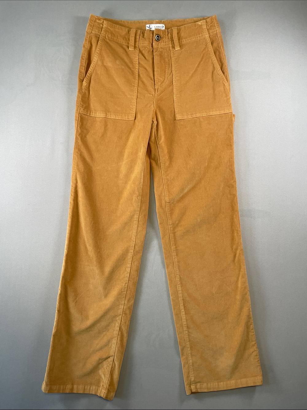 Carve Designs Corduroy Carpenter Straight Leg High Rise Pants Size 2